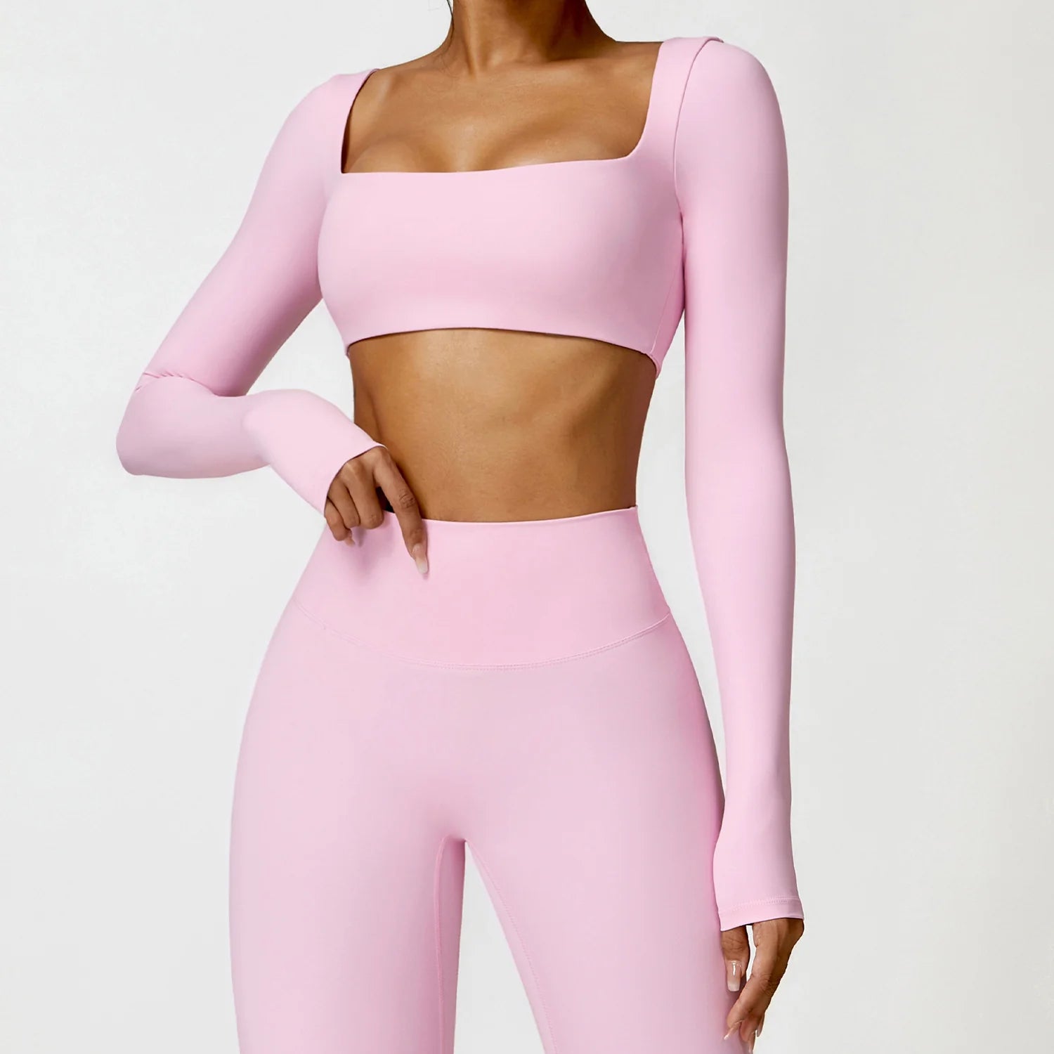 Fitted Long Sleeve Activewear Tee for Women'S Exercise