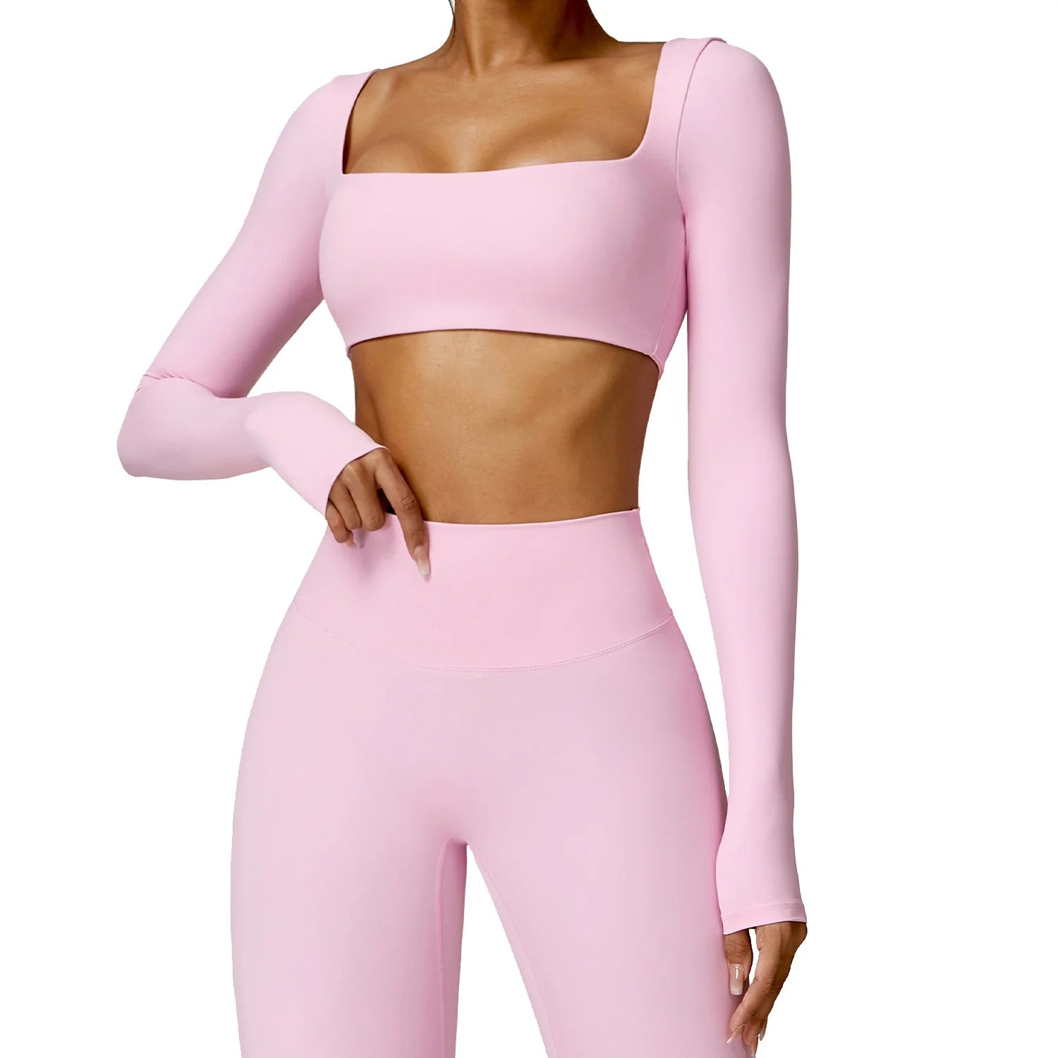 Fitted Long Sleeve Activewear Tee for Women'S Exercise