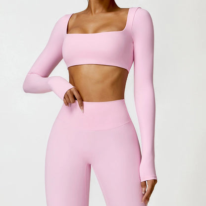 Fitted Long Sleeve Activewear Tee for Women'S Exercise